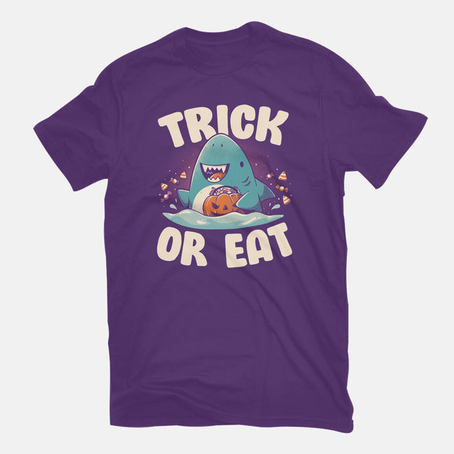 Trick Or Eat-Womens-Fitted-Tee-eduely