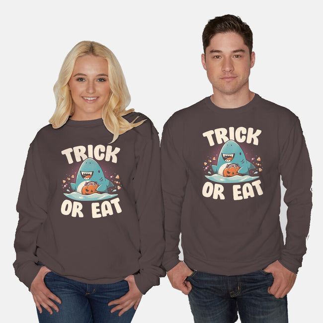 Trick Or Eat-Unisex-Crew Neck-Sweatshirt-eduely