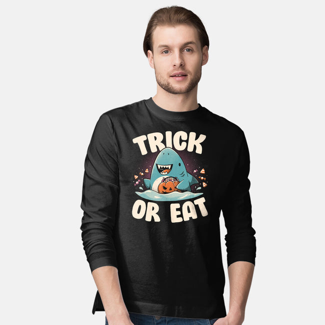 Trick Or Eat-Mens-Long Sleeved-Tee-eduely