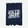 Hello Snips-None-Polyester-Shower Curtain-rocketman_art
