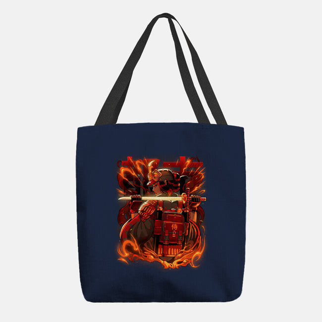 Fire Urban Samurai-None-Basic Tote-Bag-Bruno Mota