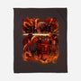 Fire Urban Samurai-None-Fleece-Blanket-Bruno Mota