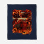 Fire Urban Samurai-None-Fleece-Blanket-Bruno Mota