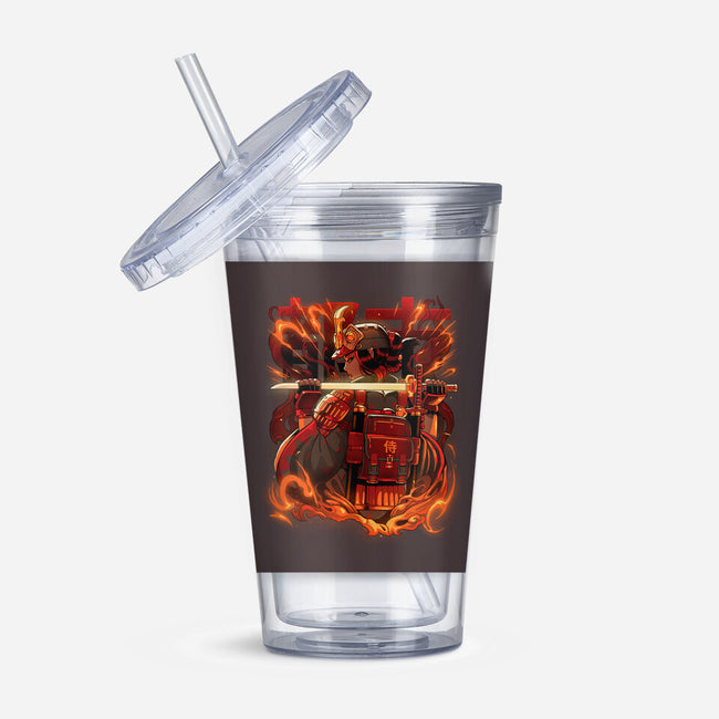 Fire Urban Samurai-None-Acrylic Tumbler-Drinkware-Bruno Mota