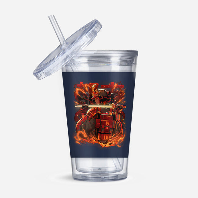 Fire Urban Samurai-None-Acrylic Tumbler-Drinkware-Bruno Mota