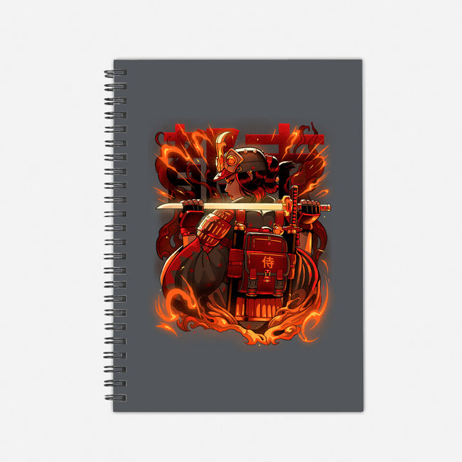 Fire Urban Samurai-None-Dot Grid-Notebook-Bruno Mota