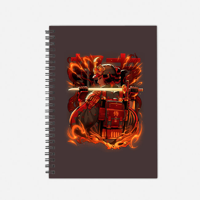 Fire Urban Samurai-None-Dot Grid-Notebook-Bruno Mota
