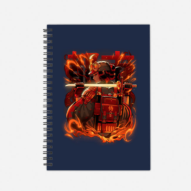 Fire Urban Samurai-None-Dot Grid-Notebook-Bruno Mota