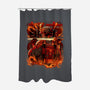 Fire Urban Samurai-None-Polyester-Shower Curtain-Bruno Mota