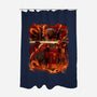 Fire Urban Samurai-None-Polyester-Shower Curtain-Bruno Mota