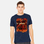 Fire Urban Samurai-Mens-Heavyweight-Tee-Bruno Mota