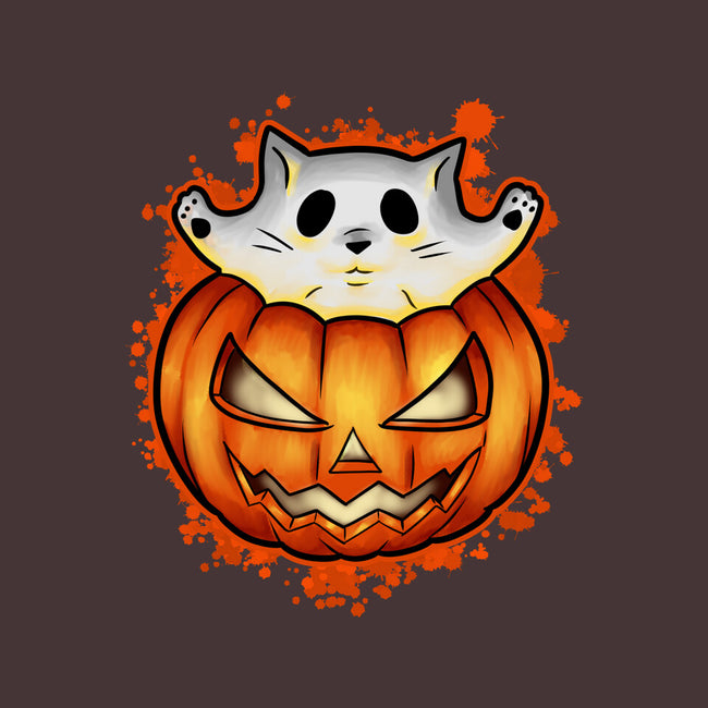 Cat In Pumpkin-None-Drawstring-Bag-nickzzarto