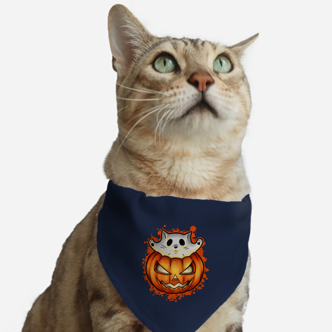 Cat In Pumpkin-Cat-Adjustable-Pet Collar-nickzzarto