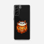 Cat In Pumpkin-Samsung-Snap-Phone Case-nickzzarto