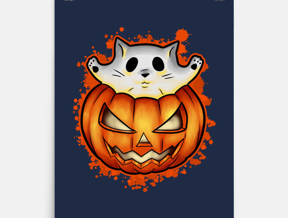 Cat In Pumpkin