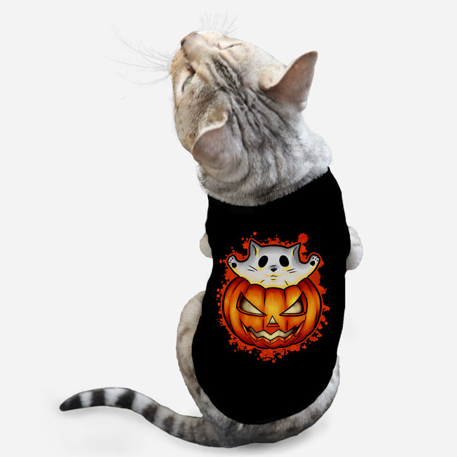 Cat In Pumpkin-Cat-Basic-Pet Tank-nickzzarto