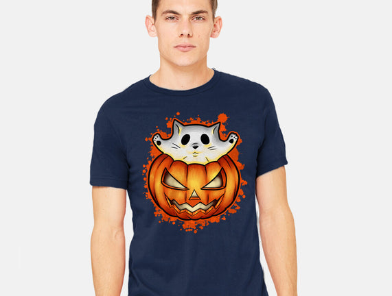 Cat In Pumpkin