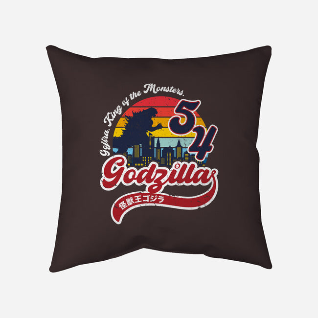 Gojira King Of The Monsters-None-Removable Cover-Throw Pillow-DrMonekers