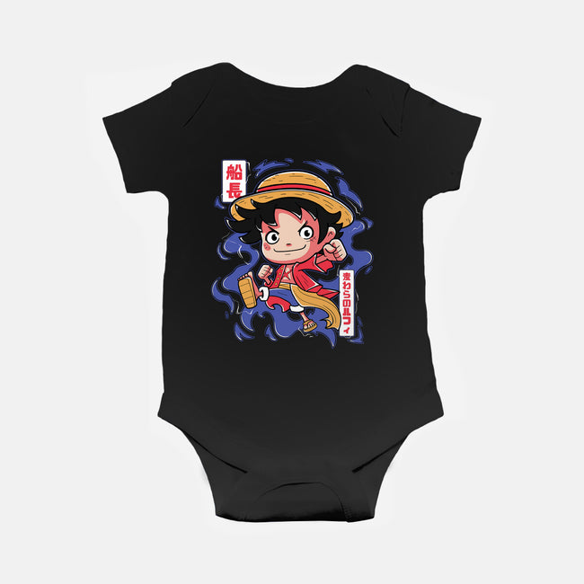 Luffy King Of The Pirates-Baby-Basic-Onesie-Ca Mask