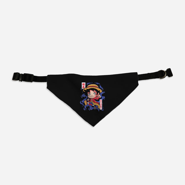 Luffy King Of The Pirates-Cat-Adjustable-Pet Collar-Ca Mask