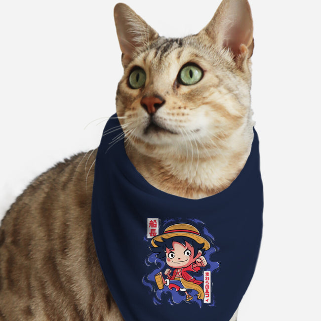 Luffy King Of The Pirates-Cat-Bandana-Pet Collar-Ca Mask