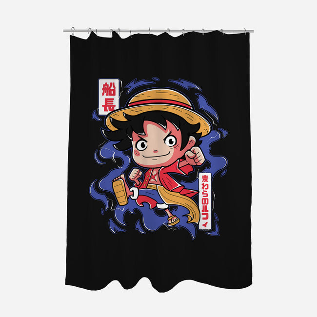 Luffy King Of The Pirates-None-Polyester-Shower Curtain-Ca Mask