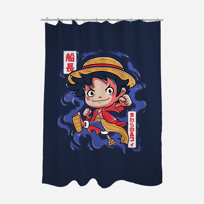 Luffy King Of The Pirates-None-Polyester-Shower Curtain-Ca Mask