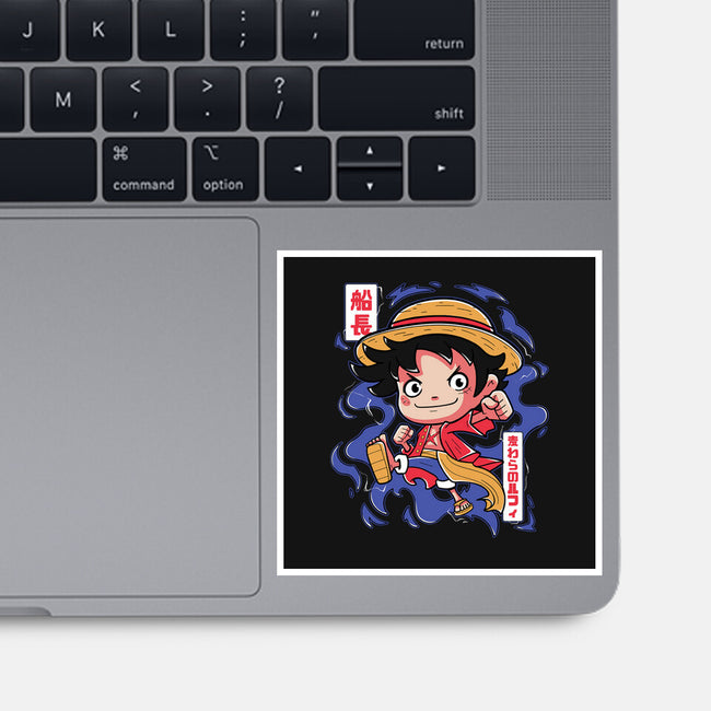 Luffy King Of The Pirates-None-Glossy-Sticker-Ca Mask