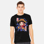 Luffy King Of The Pirates-Mens-Heavyweight-Tee-Ca Mask