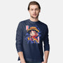 Luffy King Of The Pirates-Mens-Long Sleeved-Tee-Ca Mask