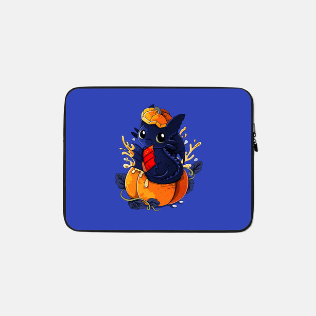 Pumpkin Dragon-None-Zippered-Laptop Sleeve-Vallina84
