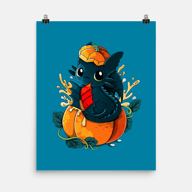 Pumpkin Dragon-None-Matte-Poster-Vallina84