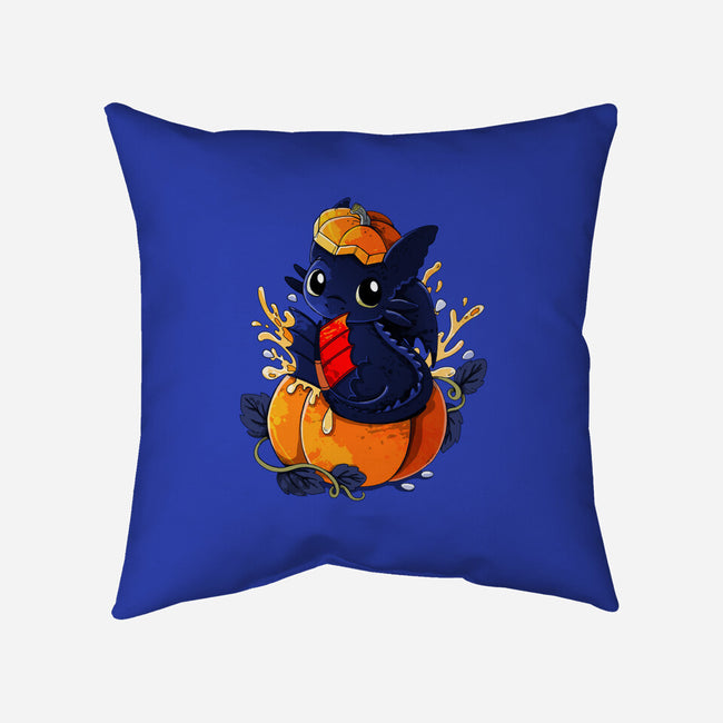 Pumpkin Dragon-None-Removable Cover-Throw Pillow-Vallina84