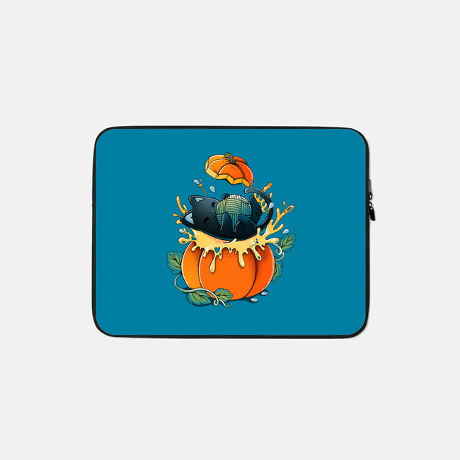 Pumpkin Kitty-None-Zippered-Laptop Sleeve-Vallina84