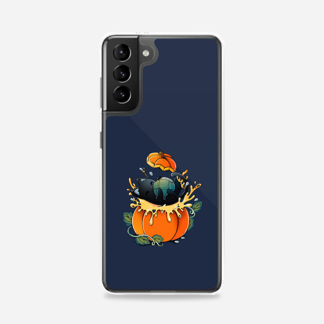 Pumpkin Kitty-Samsung-Snap-Phone Case-Vallina84