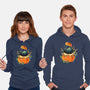 Pumpkin Kitty-Unisex-Pullover-Sweatshirt-Vallina84