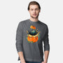 Pumpkin Kitty-Mens-Long Sleeved-Tee-Vallina84