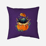 Pumpkin Kitty-None-Removable Cover w Insert-Throw Pillow-Vallina84