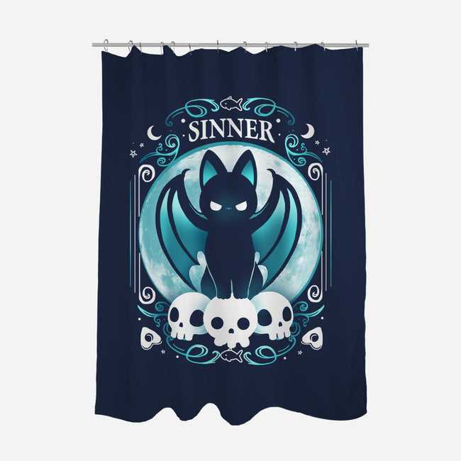 Sinner Cat-None-Polyester-Shower Curtain-Vallina84