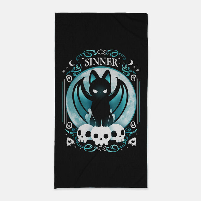 Sinner Cat-None-Beach-Towel-Vallina84