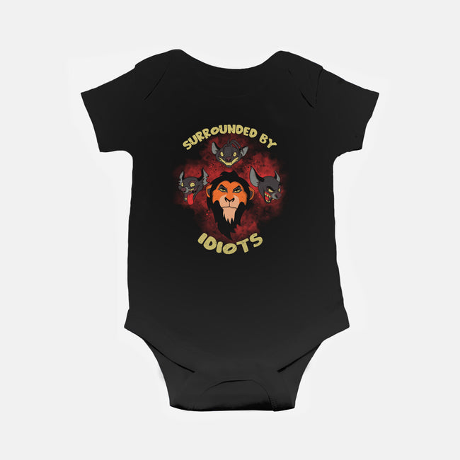 Surrounded By Idiots-Baby-Basic-Onesie-turborat14