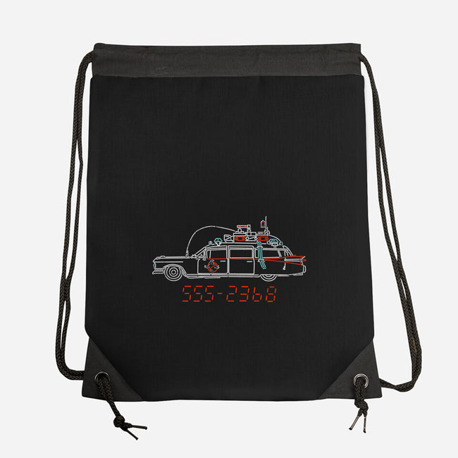 Who You Gonna Call Car-None-Drawstring-Bag-rocketman_art