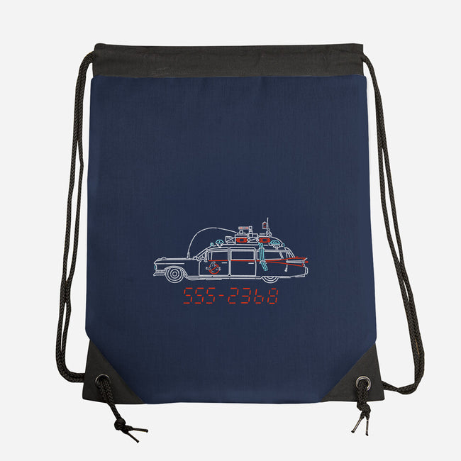 Who You Gonna Call Car-None-Drawstring-Bag-rocketman_art