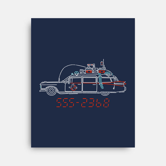 Who You Gonna Call Car-None-Stretched-Canvas-rocketman_art