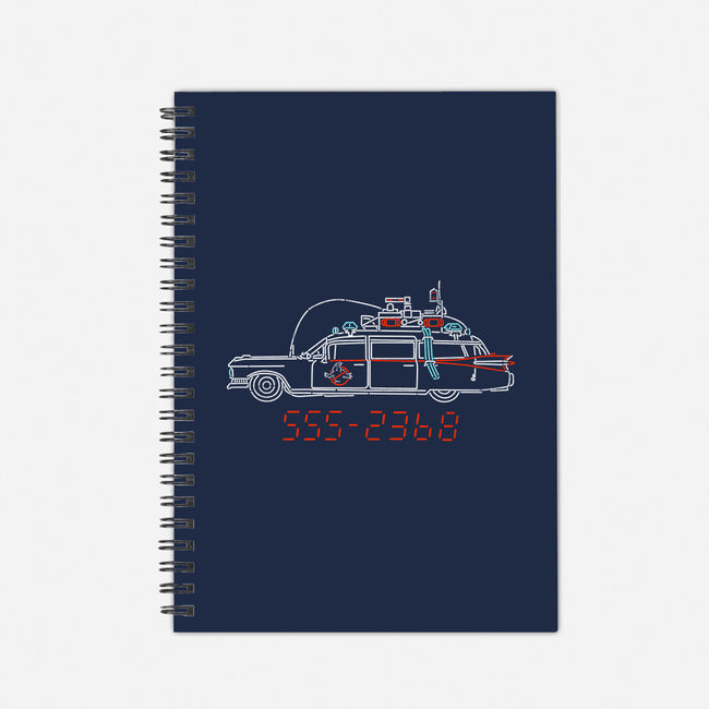 Who You Gonna Call Car-None-Dot Grid-Notebook-rocketman_art