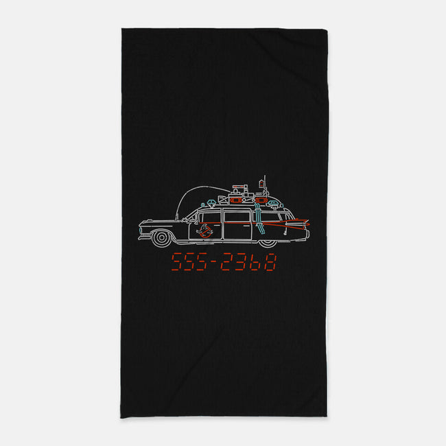 Who You Gonna Call Car-None-Beach-Towel-rocketman_art