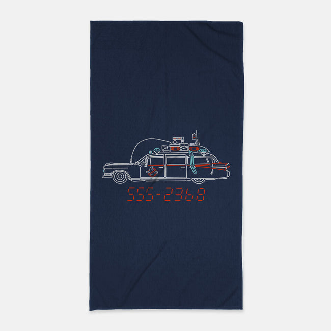 Who You Gonna Call Car-None-Beach-Towel-rocketman_art