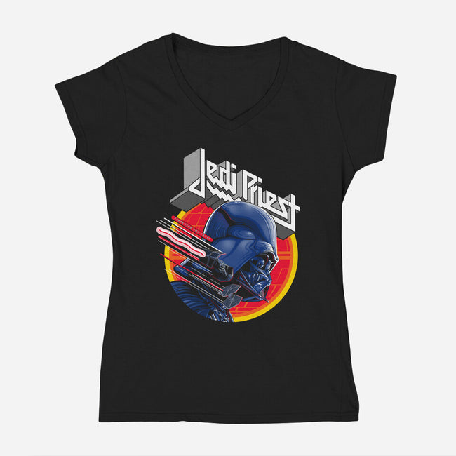 Galactic Hellion-Womens-V-Neck-Tee-CappO