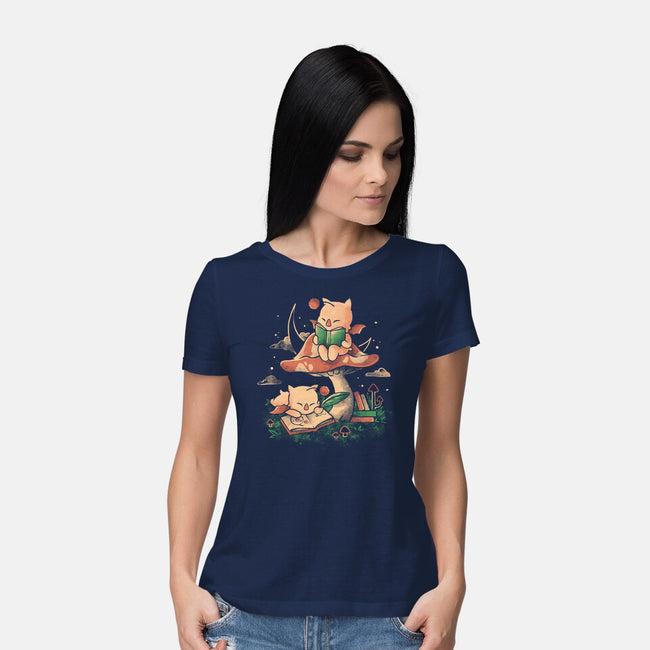 Kupo Readings-Womens-Basic-Tee-eduely