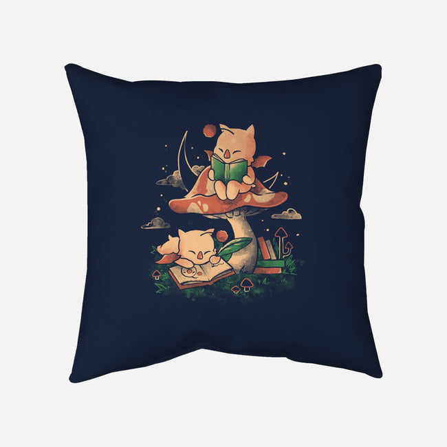 Kupo Readings-None-Non-Removable Cover w Insert-Throw Pillow-eduely